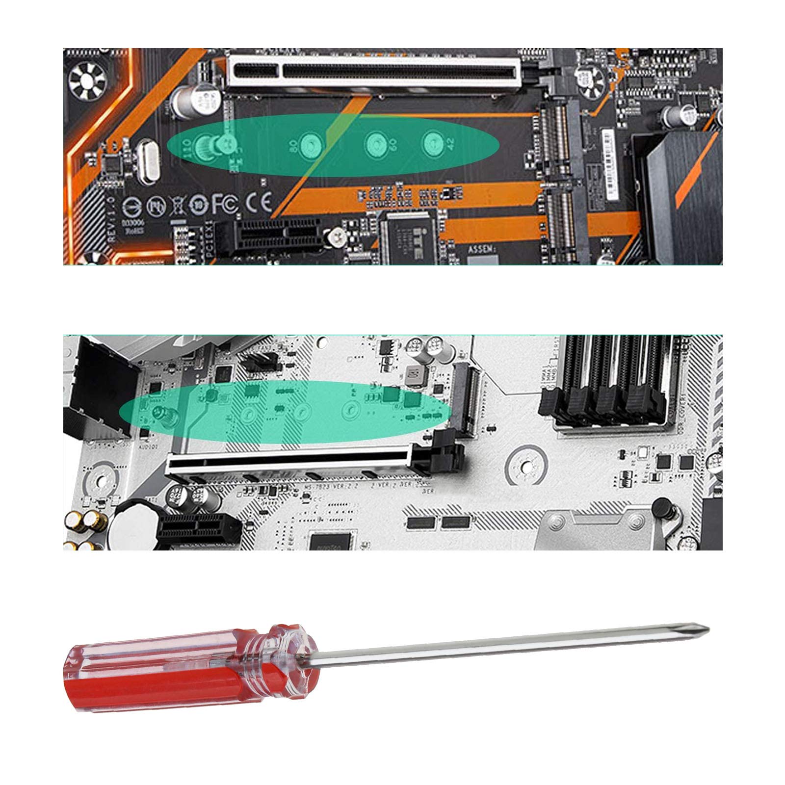 Premium M3x6x4mm Brass Standoffs & M3x5mm Screws Kit with Screwdriver - Computer Case Motherboard & Hard Drive Installation Accessories for PC Builders and Tech Enthusiasts - Perfect for DIY Computer Assembly, Upgrades and Repairs