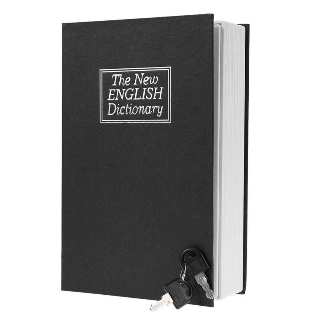 Creative English Dictionary-Shaped Money Saving Box with Key - Secure Book Coin Piggy Bank for Cash & Coins - Perfect for Kids' Savings, Home Decor & Unique Gift Ideas