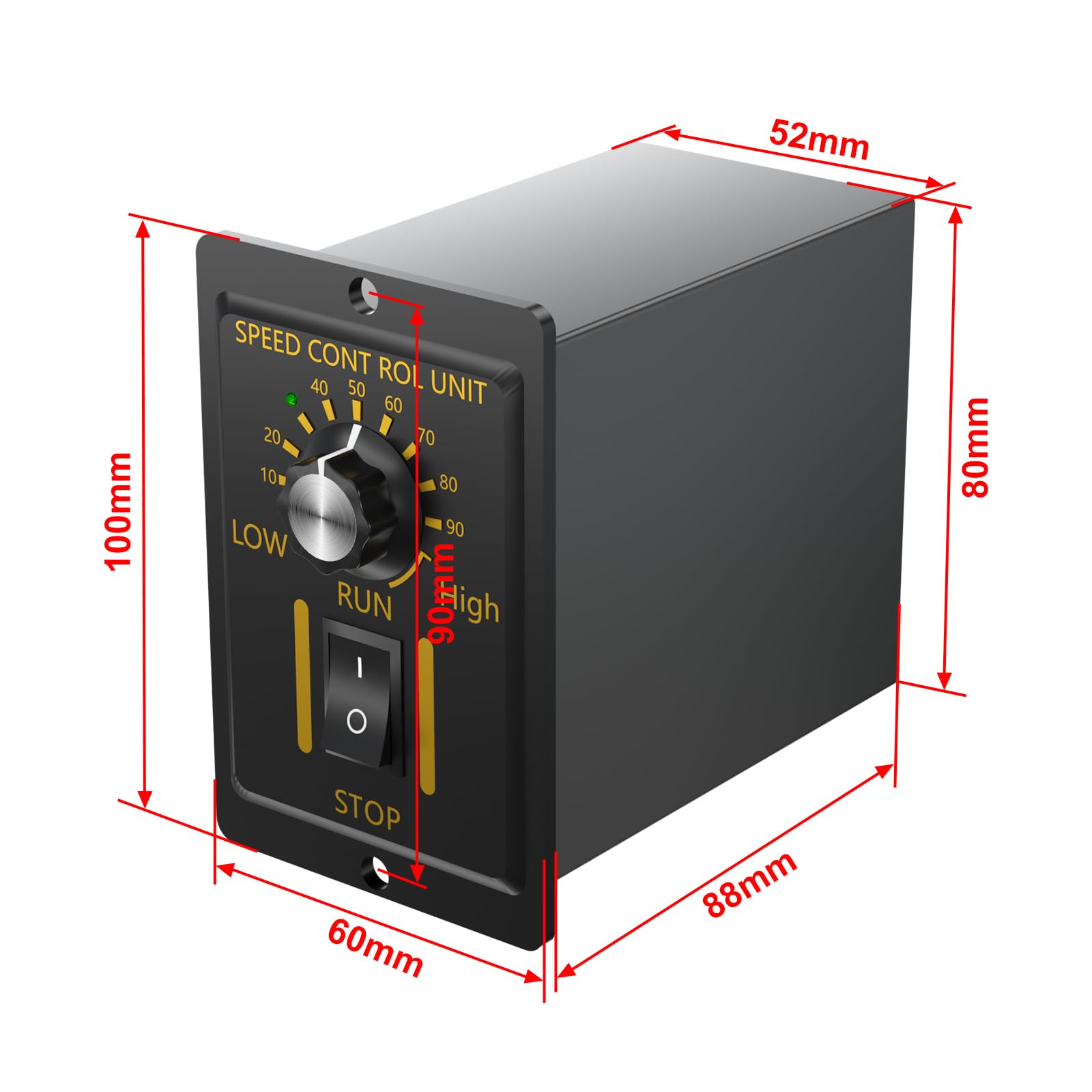 220V 60W AC Motor Speed Controller for Gear Motors - DIY & Industrial Use