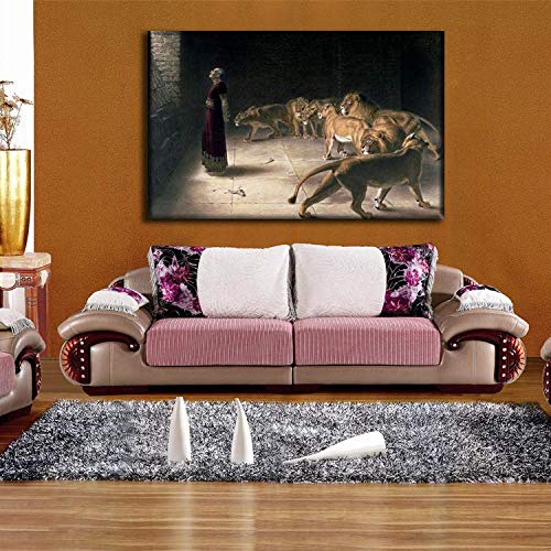 Jesus Calms the Storm Framed Wall Art - Religious Home Decor for Bedroom, Office & Church - Ready to Hang Christian Picture - Perfect for Prayer Rooms & Spiritual Spaces