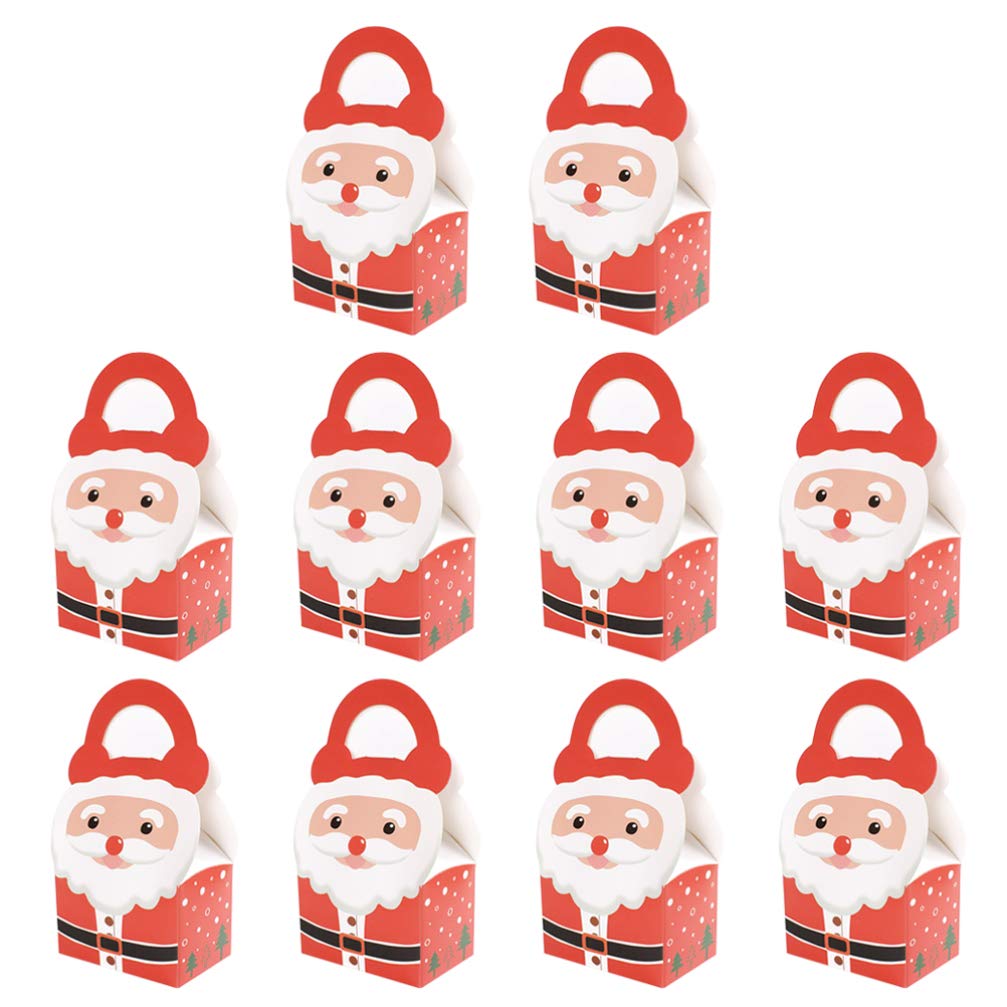 Cabilock 15PCS Christmas Candy Gift Boxes - Santa Claus & Holiday House Treat Boxes for Candy, Goodies, Parties, Birthdays, Weddings | Perfect for Christmas Gifts, Party Favors & Holiday Treats