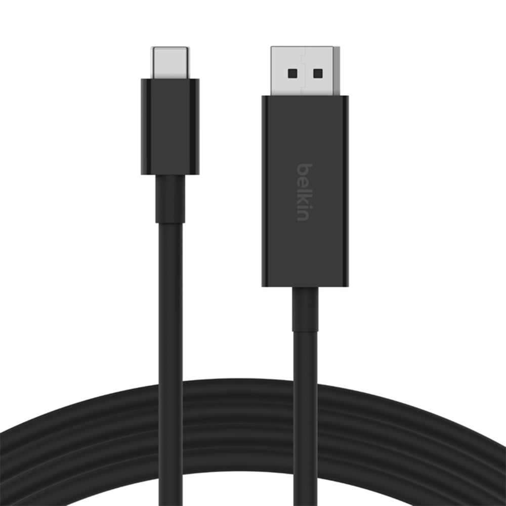 Belkin USB C to DisplayPort Adapter Cable 6.6ft (2M) 4K@60Hz - High-Speed Video & Audio Transmission for MacBook Pro, Dell XPS, Surface Pro & More - Perfect for Home Office, Gaming & Presentations