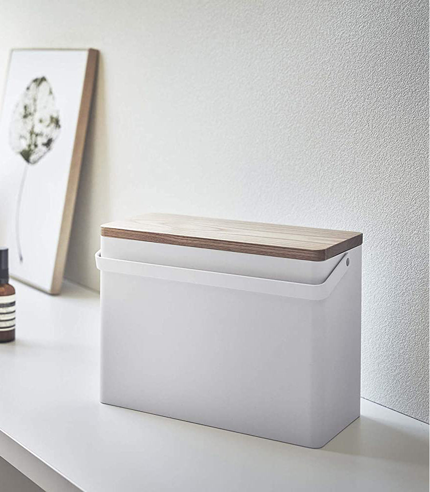 Odds and Ends Organizer - Premium Steel and Wood Storage Box for Home, Office & Craft Supplies | Perfect for Desk, Drawer & Closet Organization