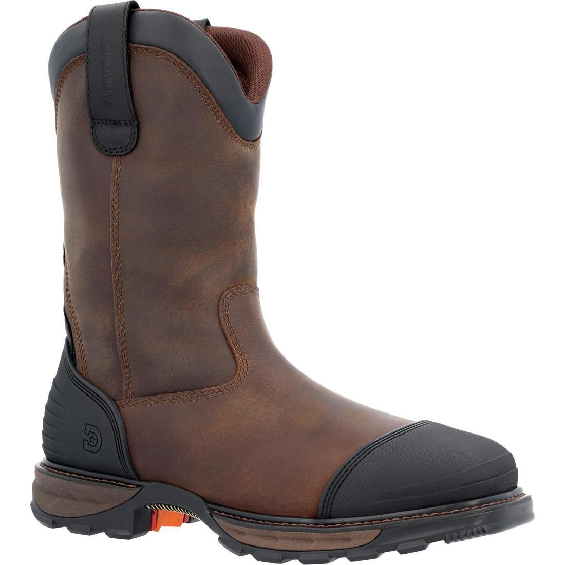 Maverick XP Steel Toe Waterproof Western Work Boots for Men - Grizzly Brown - Durable Safety Shoes for Construction, Ranch & Outdoor Work