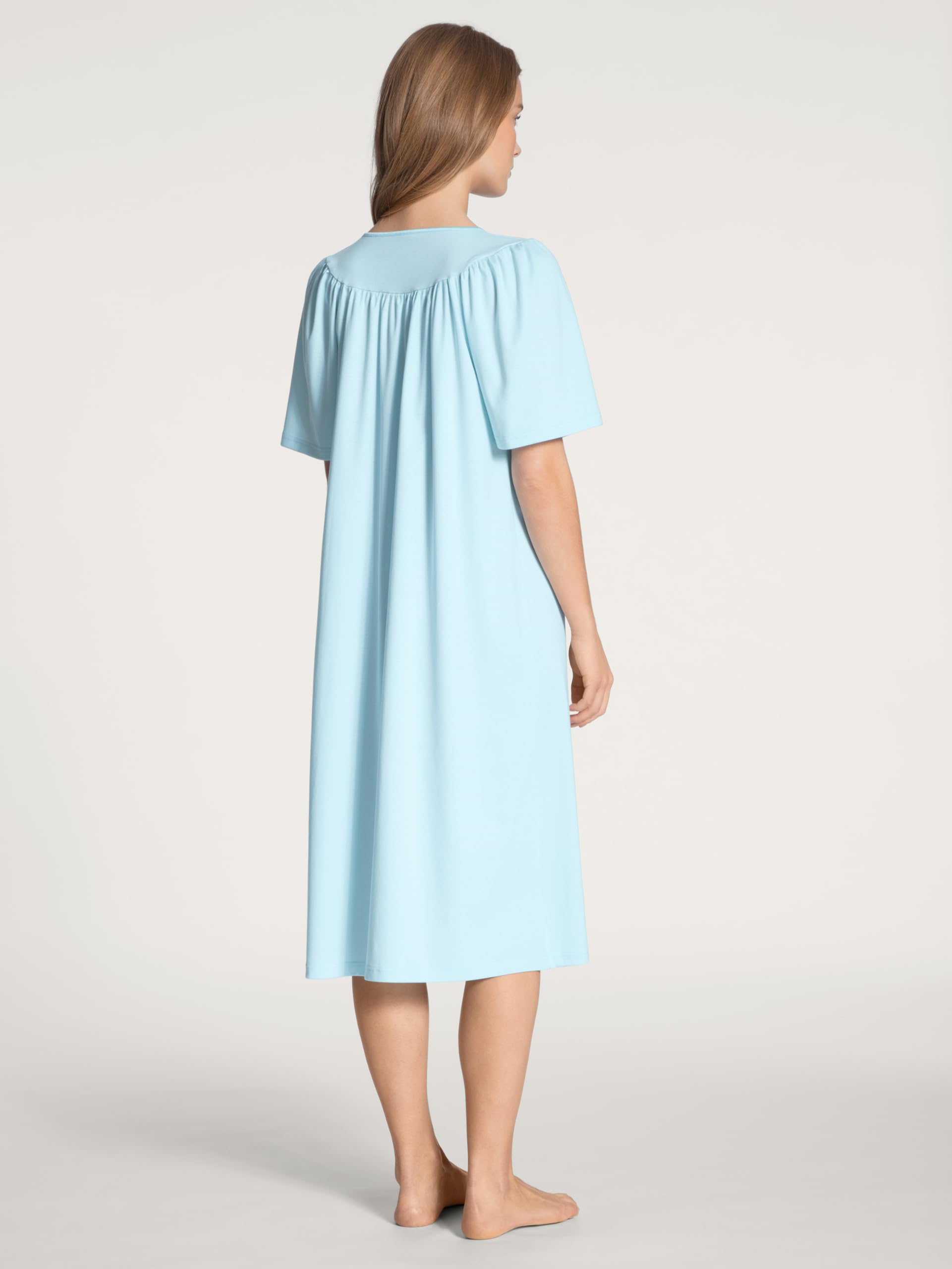 Women's 34000 Soft Cotton Short Sleeve Nightgown - Breathable Sleepwear for Summer & Lounge Wear - Perfect for Home Relaxation & Comfortable Sleep