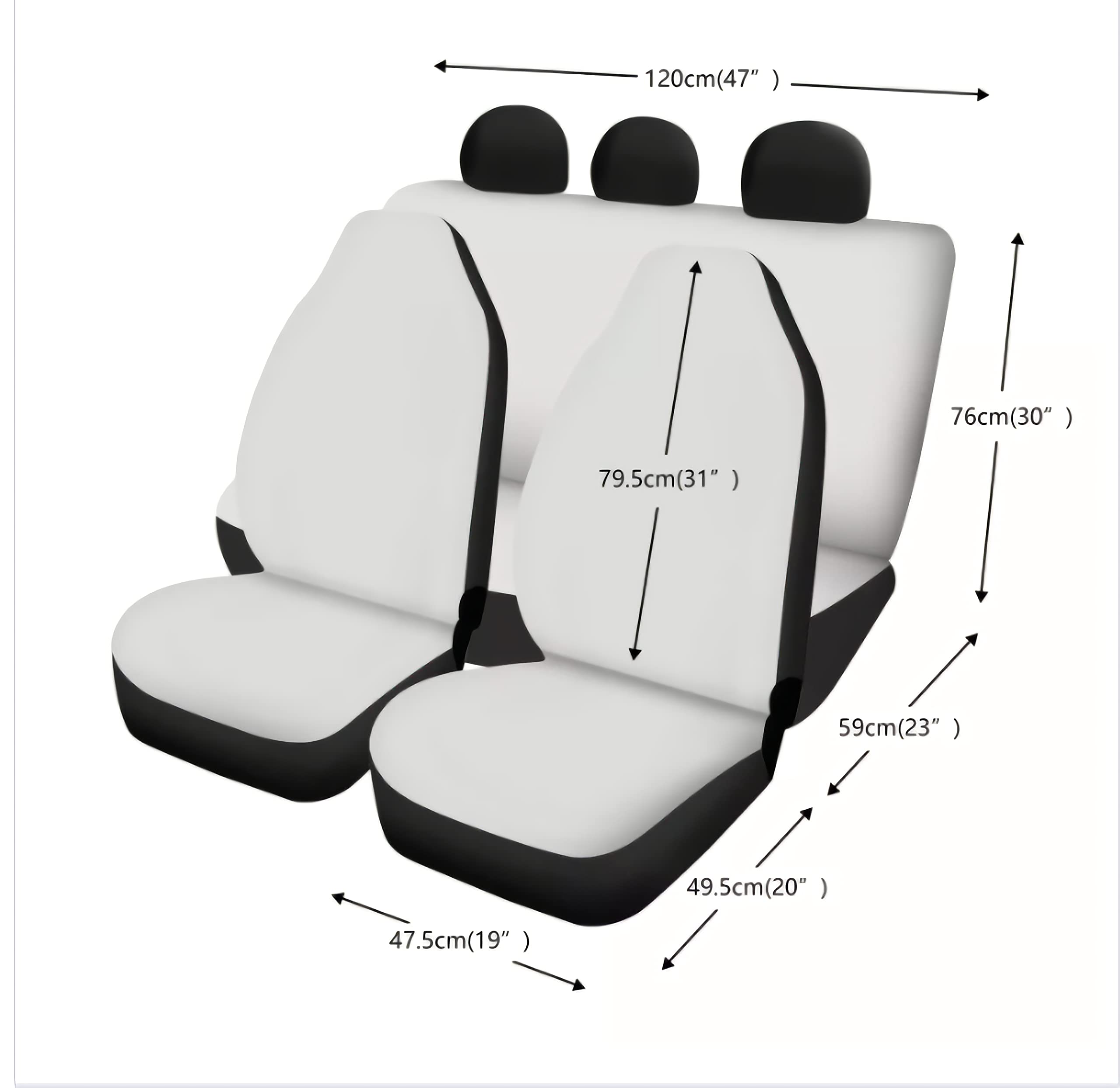 Xoenoiee 11-Piece Patriotic Car Seat Covers Set - Universal Fit with Steering Wheel Cover, Seat Belt Pads & American Flag Design - Perfect for 4th of July, Memorial Day & Independence Day Decorations
