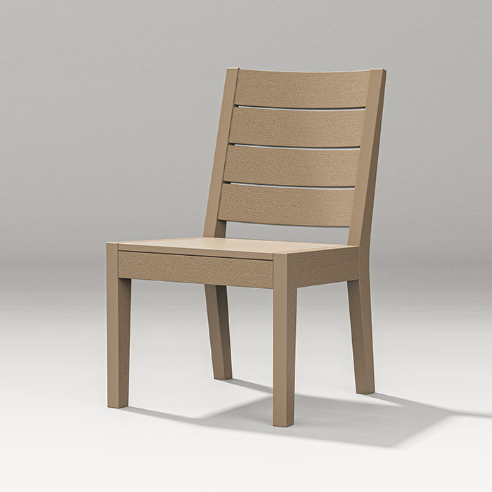 POLYWOOD Latitude Dining Side Chair - Weather-Resistant Outdoor Patio Furniture for Dining, Poolside, or Garden Use