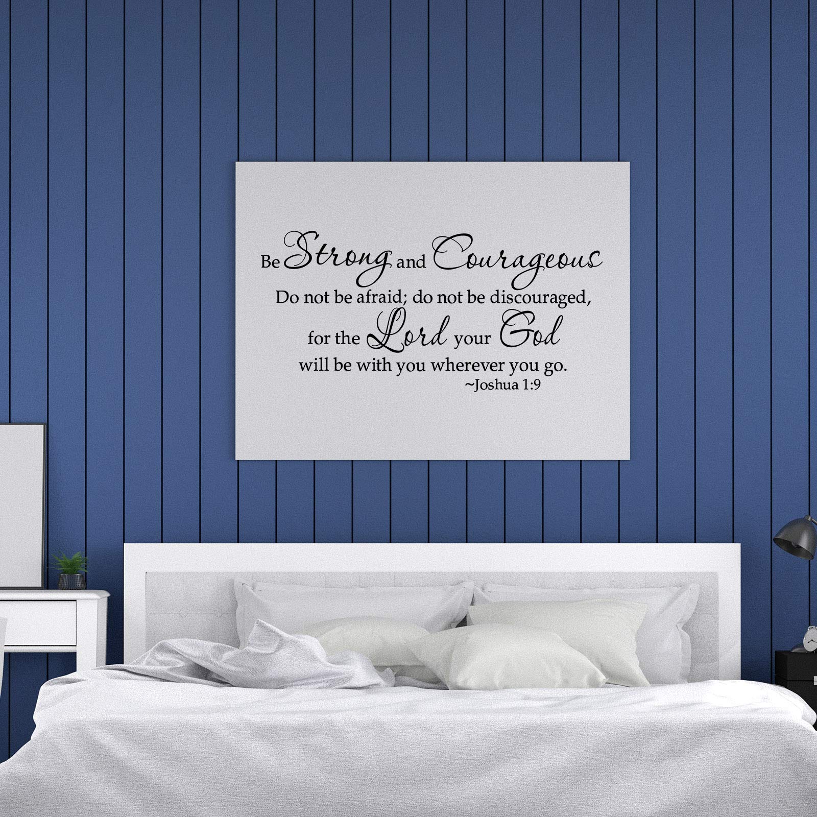 Zonon 2 Pack Bible Verse Wall Decals - Scripture Quote Stickers 'As for Me and My House We Will Serve The Lord' - Inspirational Christian Home Decor for Bedroom, Nursery & Office