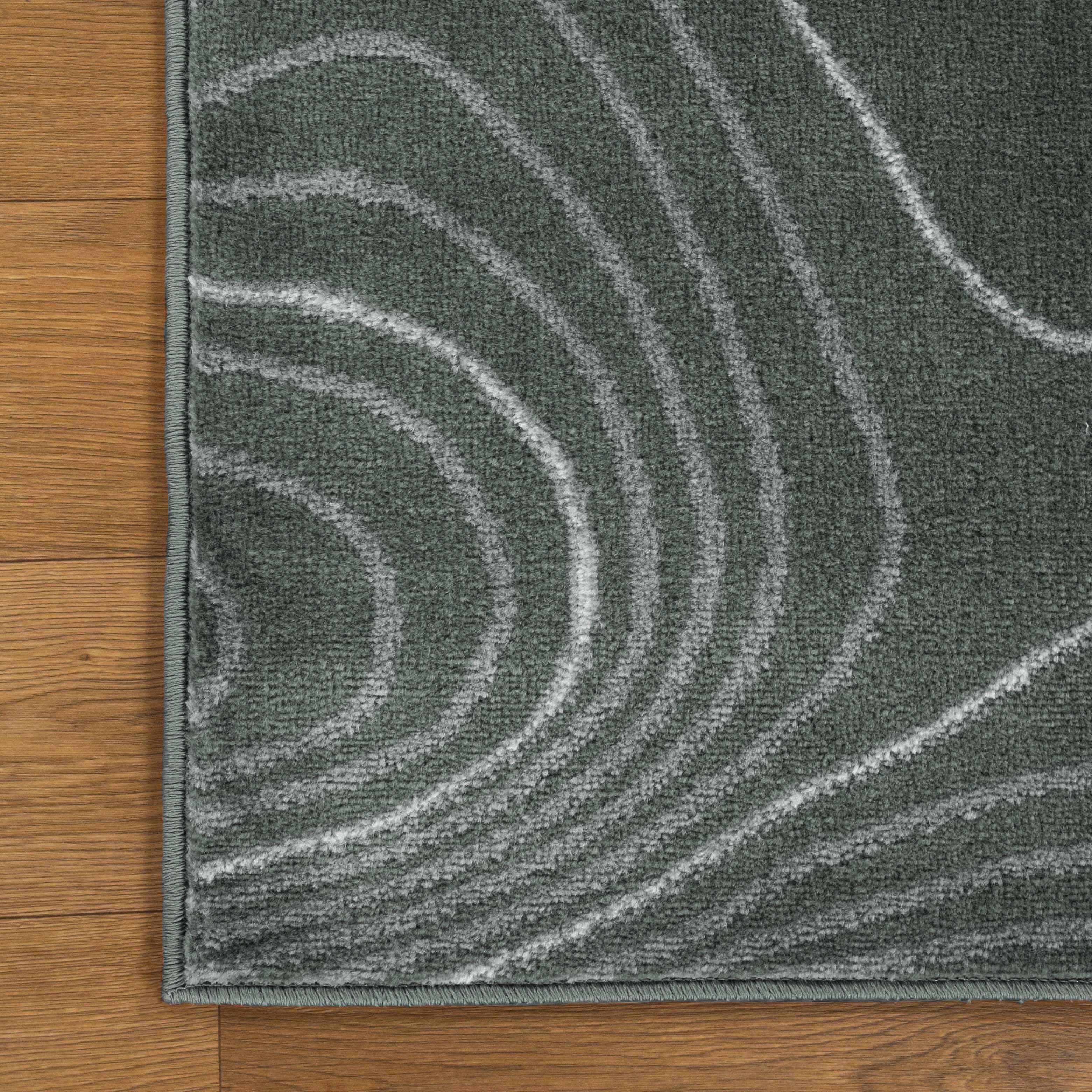 Veer Modern Abstract Wood Grain Indoor Area Rug or Runner - Non-Slip Soft Living Room Carpet for Home Decor, Bedroom, Office - Perfect for Boho, Farmhouse & Contemporary Styles
