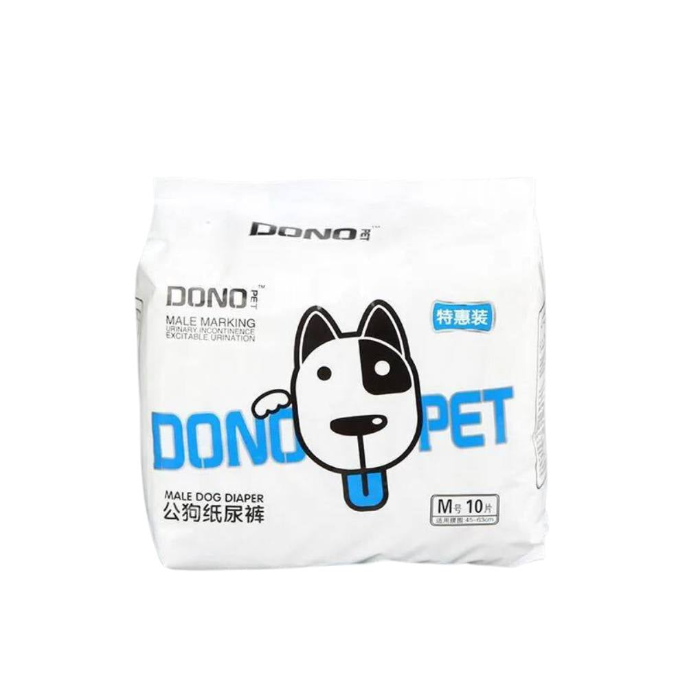 **Dono Pet Disposable Puppy Diapers for Male & Female Dogs - Absorbent & Leak-Proof - Perfect for House Training, Travel & Incontinence Care**