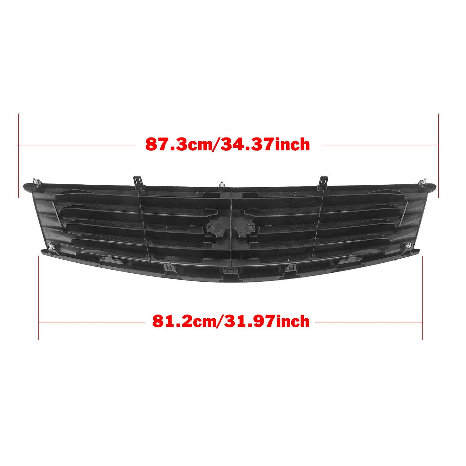 Glossy Black Front Bumper Grill Grille for Infiniti G37 Coupe 2008-2013 - Perfect Upgrade for Enhanced Style & Protection on 2-Door Models | Ideal for Car Enthusiasts & Custom Builds