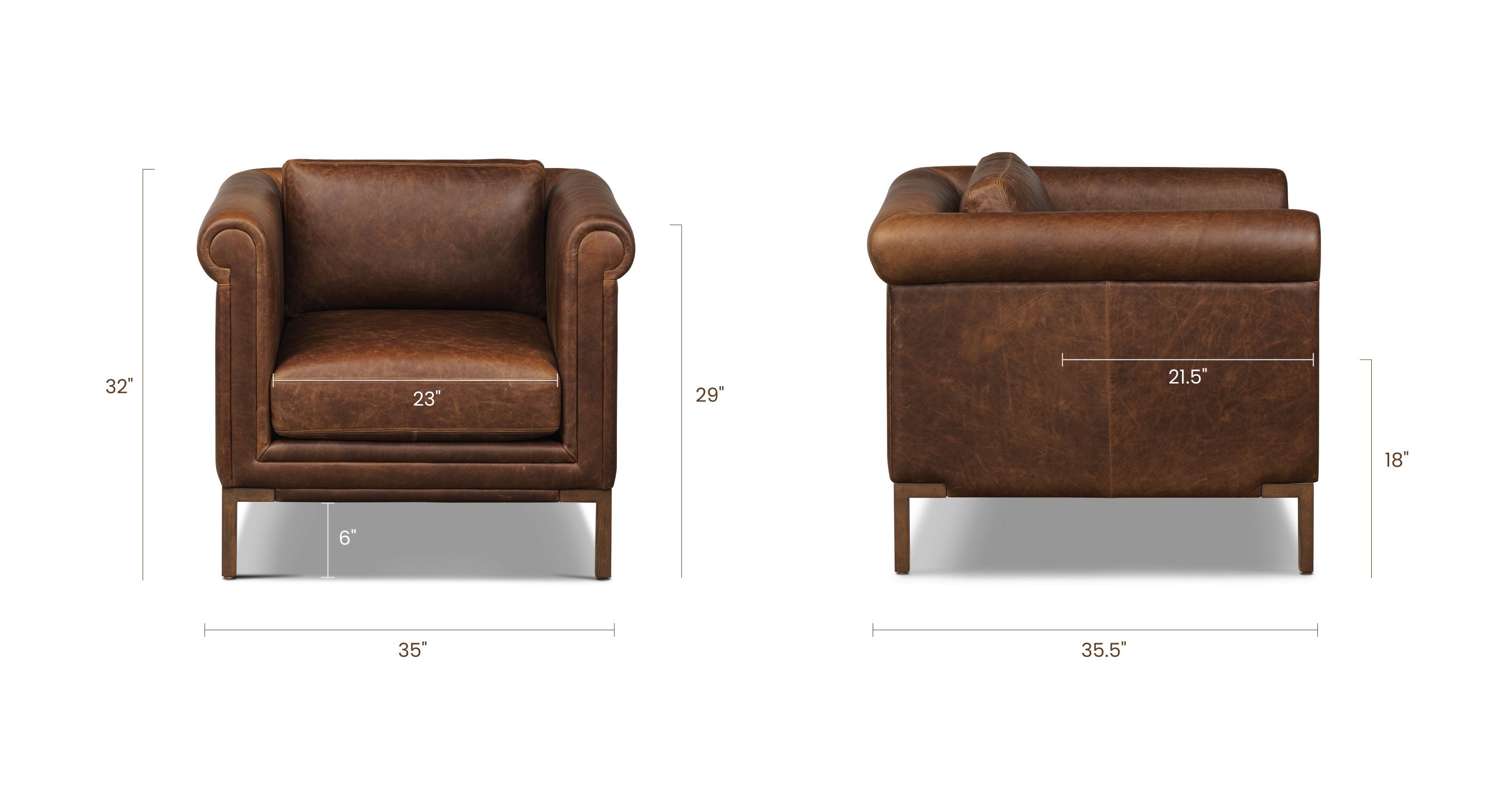 Bruges Lounge Chair - Modern Comfortable Accent Chair for Living Room, Bedroom & Office - Perfect for Relaxing, Reading & Lounging