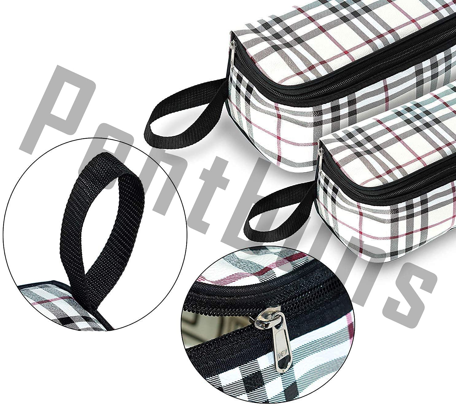 Pentbuns 3-Piece Multi-Color Travel Organizer Set - Waterproof Cosmetic Pouch, Jewelry Case & Toiletry Bag for Women & Men | Perfect for Airplane Carry-On, Gym Essentials & Makeup Storage