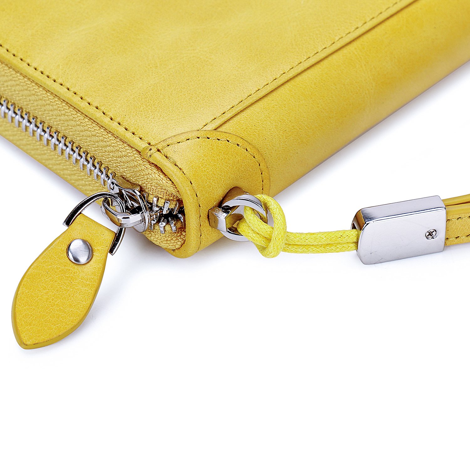 DORIS&JACKY RFID Leather Wallet for Women - Large Capacity Travel Wristlet Bag for Daily Use & Shopping