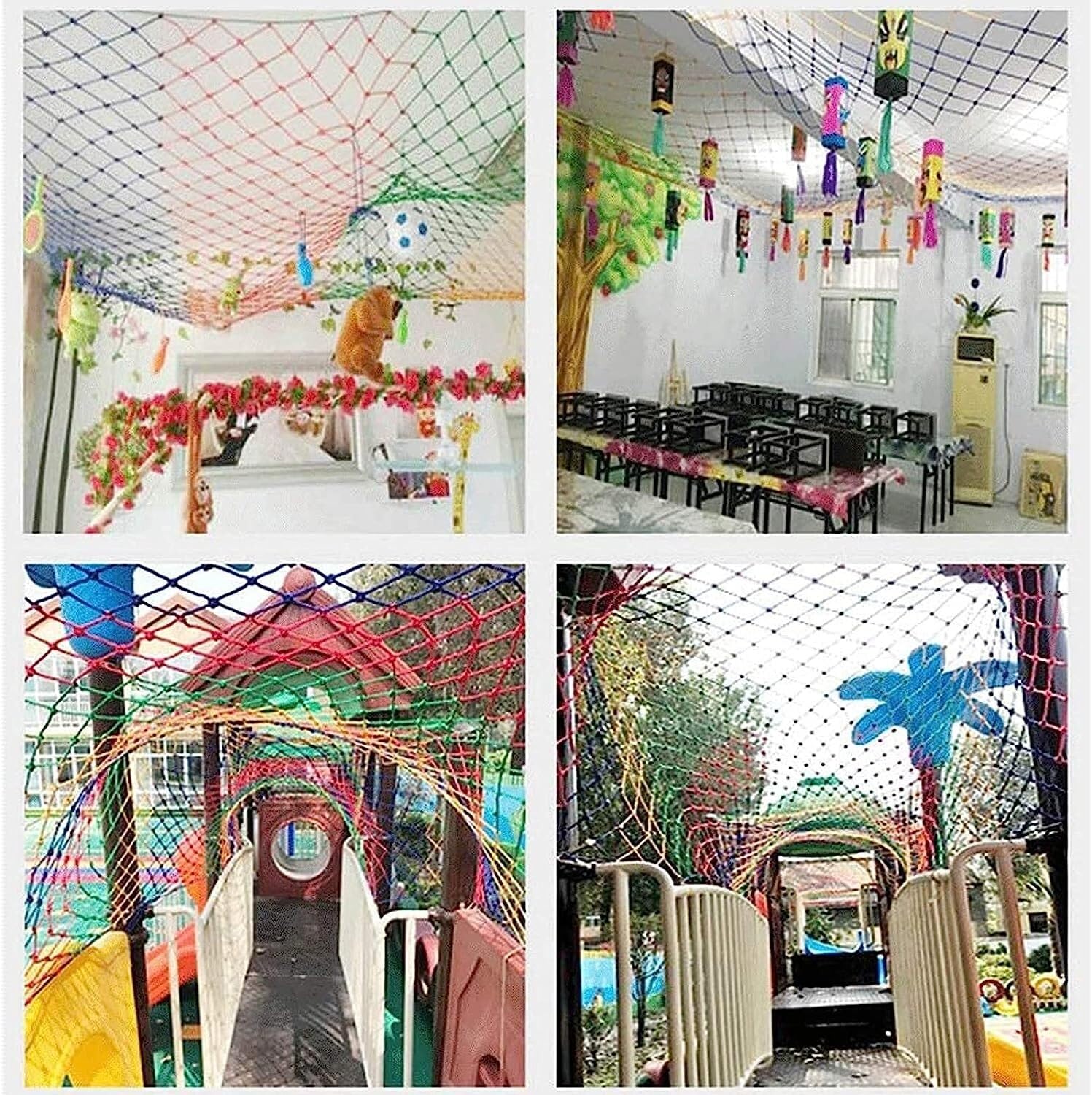 Kids Climbing Cargo Net - 2x3m (6.6x9.9ft) Outdoor Safety Play Net for Children | Anti-Fall Stair Protector & Backyard Adventure Toy for Boys & Girls | Perfect for Treehouses, Playgrounds & Indoor Gyms