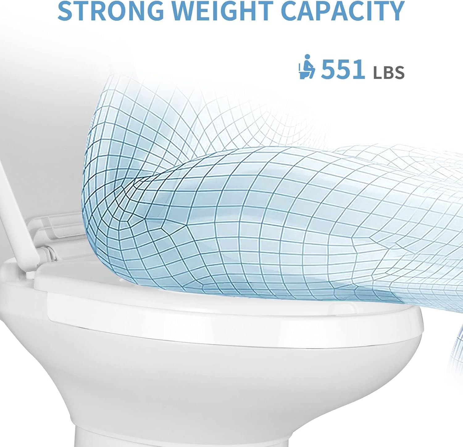 YITAHOME RV Toilet with Foot Pedal Flush - Low Profile Gravity Camper Toilet for Motorhome, Caravan & Travel Trailers - Compact & Lightweight Design - Ideal for Road Trips & Outdoor Adventures - White
