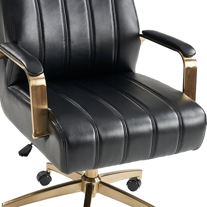 Premium Conelius Leather Ergonomic Executive Office Chair - High Back Adjustable Swivel Chair with Lumbar Support for Home & Office Workspace, Perfect for Long Hours Sitting Comfort