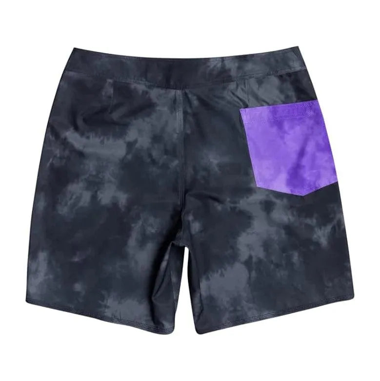 Quiksilver Boys' TB Surfsilk Acid 15 Black Surf Shorts - Lightweight & Quick-Dry for Beach, Swimming & Summer Activities