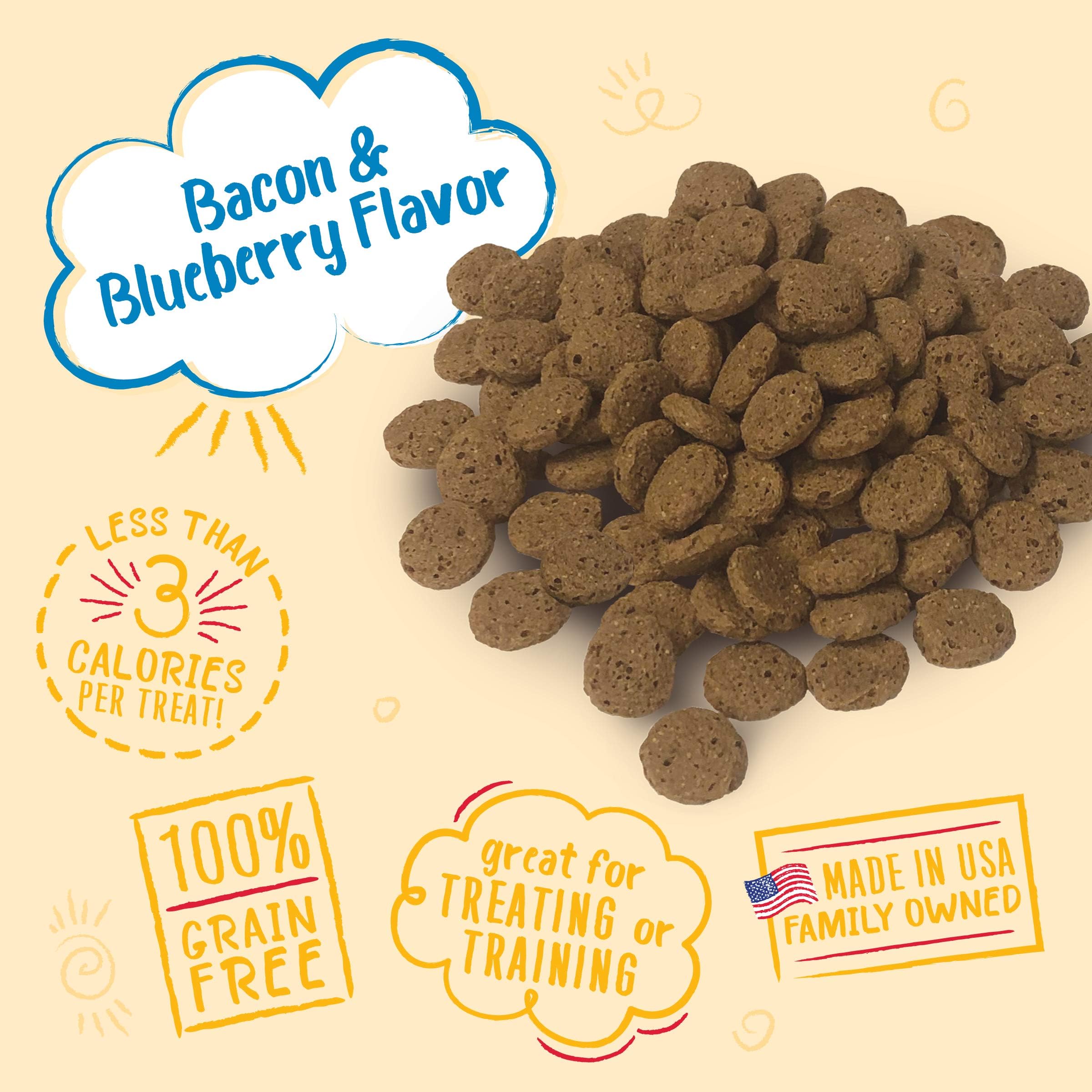 Charlee Bear Natural Dog Training Treats for Small, Medium & Large Breeds - Grain Free, Low Calorie Crunchy Dog Snacks - Made in USA - 3 Flavor Variety Pack (6 Bags, 8oz Each) - Perfect for Obedience Training & Positive Reinforcement