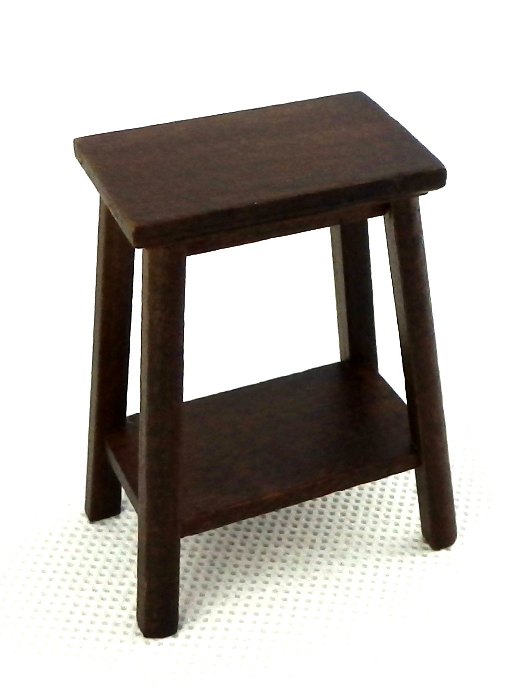 Melody Jane Dolls Houses Dark Oak Fern Stand Plant Pedestal - 1:12 Scale Miniature Furniture for Dollhouse Decor | Perfect for Victorian Style Homes, Fairy Gardens & Model Displays