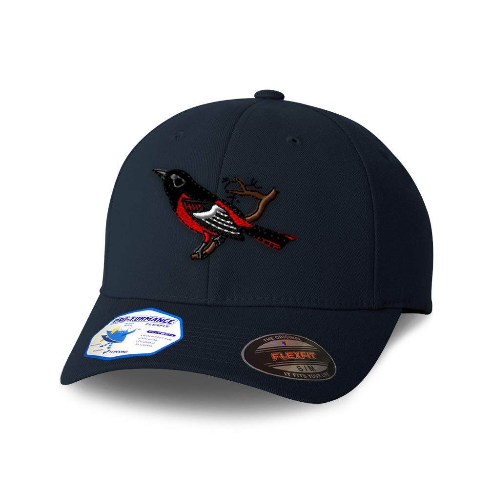 Flexfit Hats for Men & Women - Baltimore Oriole Animal Bird Wildlife Design Adjustable Baseball Cap for Outdoor Activities, Sports & Casual Wear