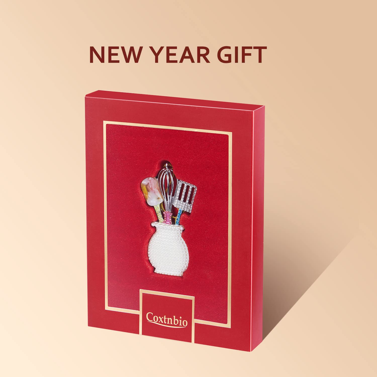 2024 Christmas Ornaments - Kitchen Whisk Hanging Decor for Christmas Tree | Unique Cooking-Themed Keepsake Gift for Women, Sisters, Mom & Grandma | Perfect for Holiday Decorations, Gift Exchanges & Festive Kitchen Decor