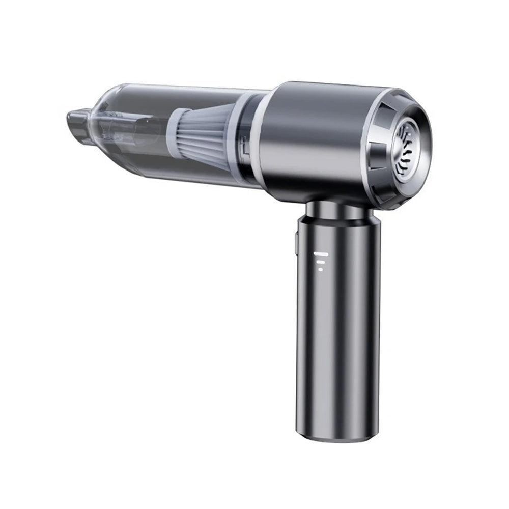 ANYCO Anymob 2-in-1 Mini Handheld Vacuum Cleaner - Portable Cordless Car & Home Vacuum for Pet Hair, Dust, Crumbs - Compact Grey Cleaning Tool for Cars, Sofas, Desks & Small Spaces