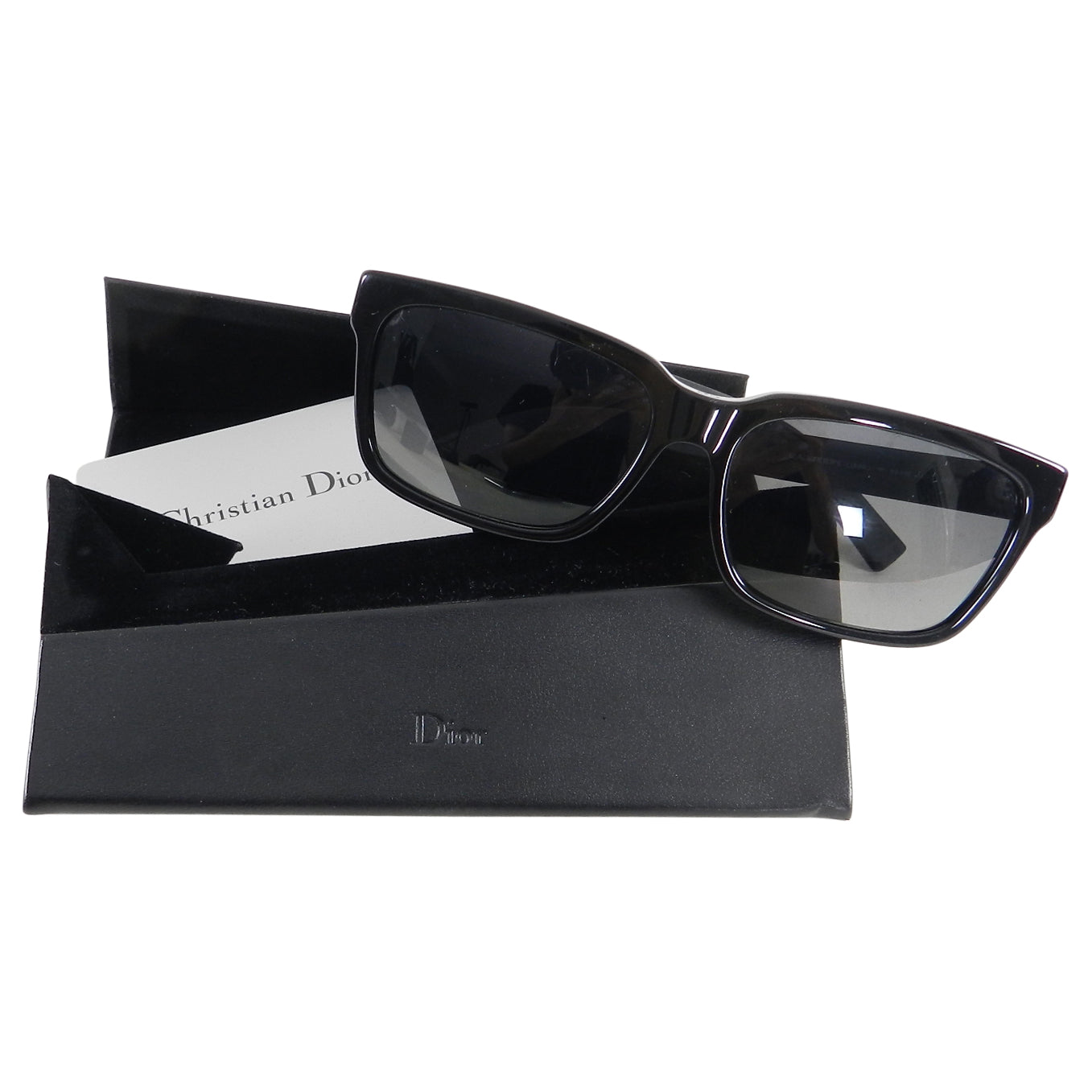 Dior Homme Black Sunglasses Black Tie 183FS - Stylish UV Protection Shades for Men's Fashion & Outdoor Activities