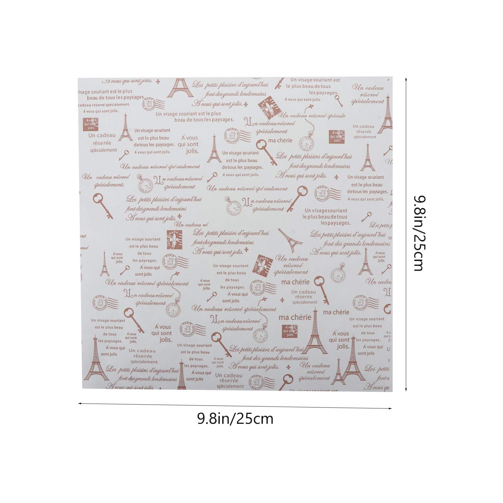 DOITOOL 50 Sheets Non-Stick Parchment Paper for Baking, Cooking, Wrapping Food - Sandwich, Cookie, Hamburger, Crafting - Eco-Friendly & Heat-Resistant for Oven, Grill & Meal Prep
