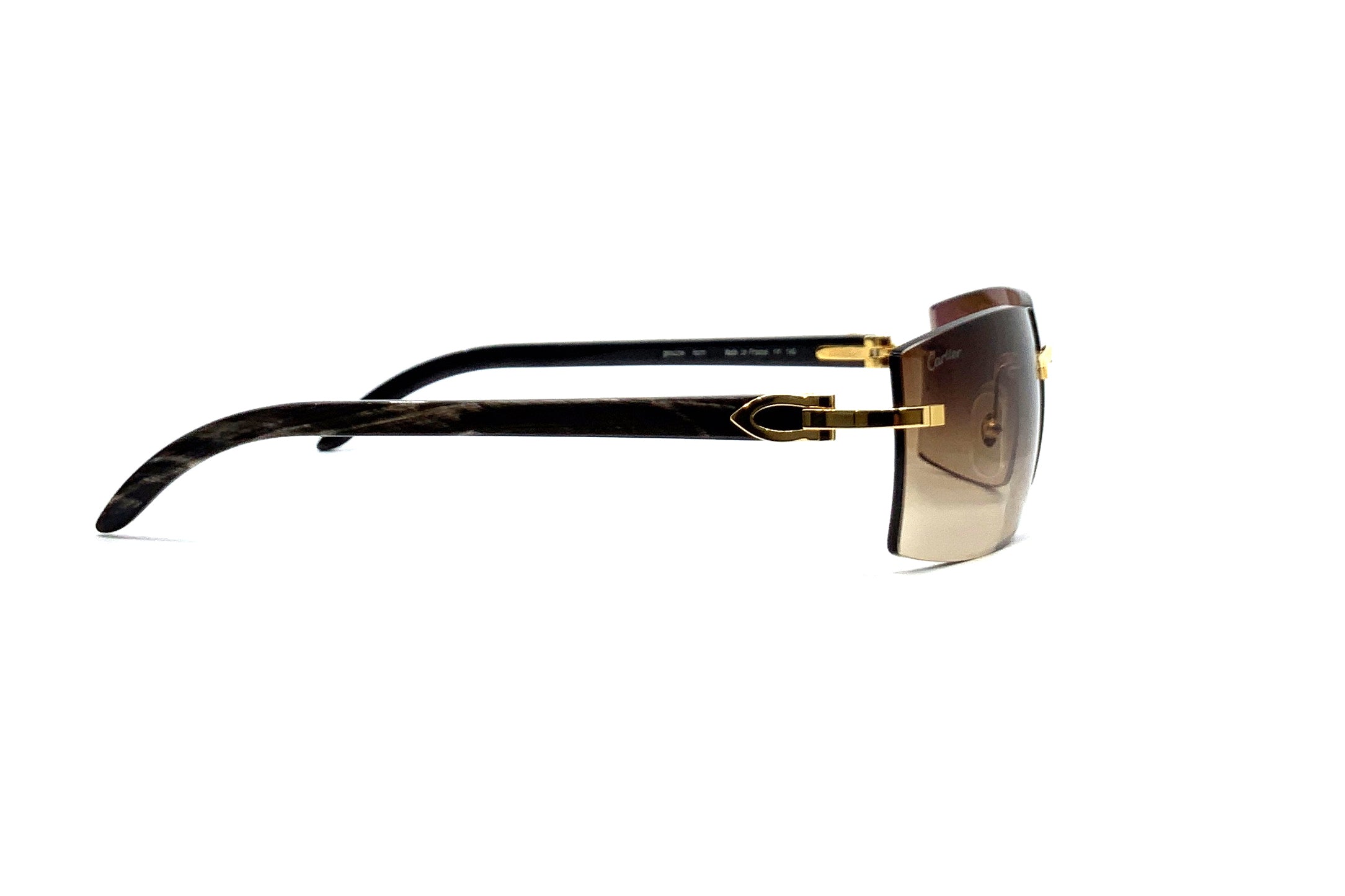 Cartier C Décor CT0021RS Buffalo Horn Sunglasses - Luxury Designer Shades for Men & Women | Perfect for Outdoor Activities, Travel & Fashion Statements