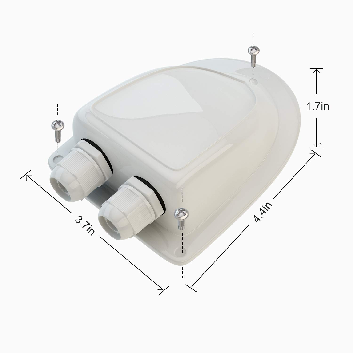 ABS Solar Double Cable Entry Gland - Waterproof Cable Gland for 2mm² to 6mm² Wires - Perfect for RV, Camper Van, Travel Trailer & Boat Solar Projects (Black) - Ideal for Outdoor & Marine Electrical Installations