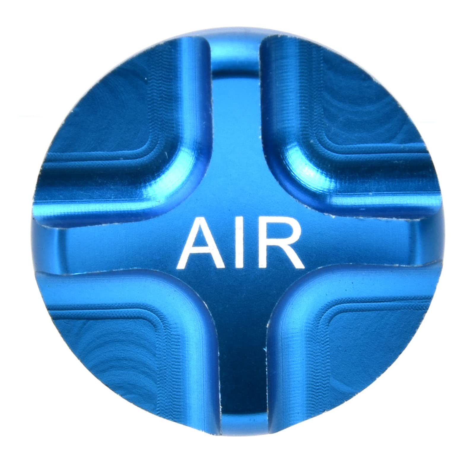 Rockshox Air Valve & Headset - Aluminum Alloy Suspension Fork Front Fork Airtight Valve Cover Accessory (Blue) | MTB Bike Fork Maintenance & Repair Parts for Mountain Biking