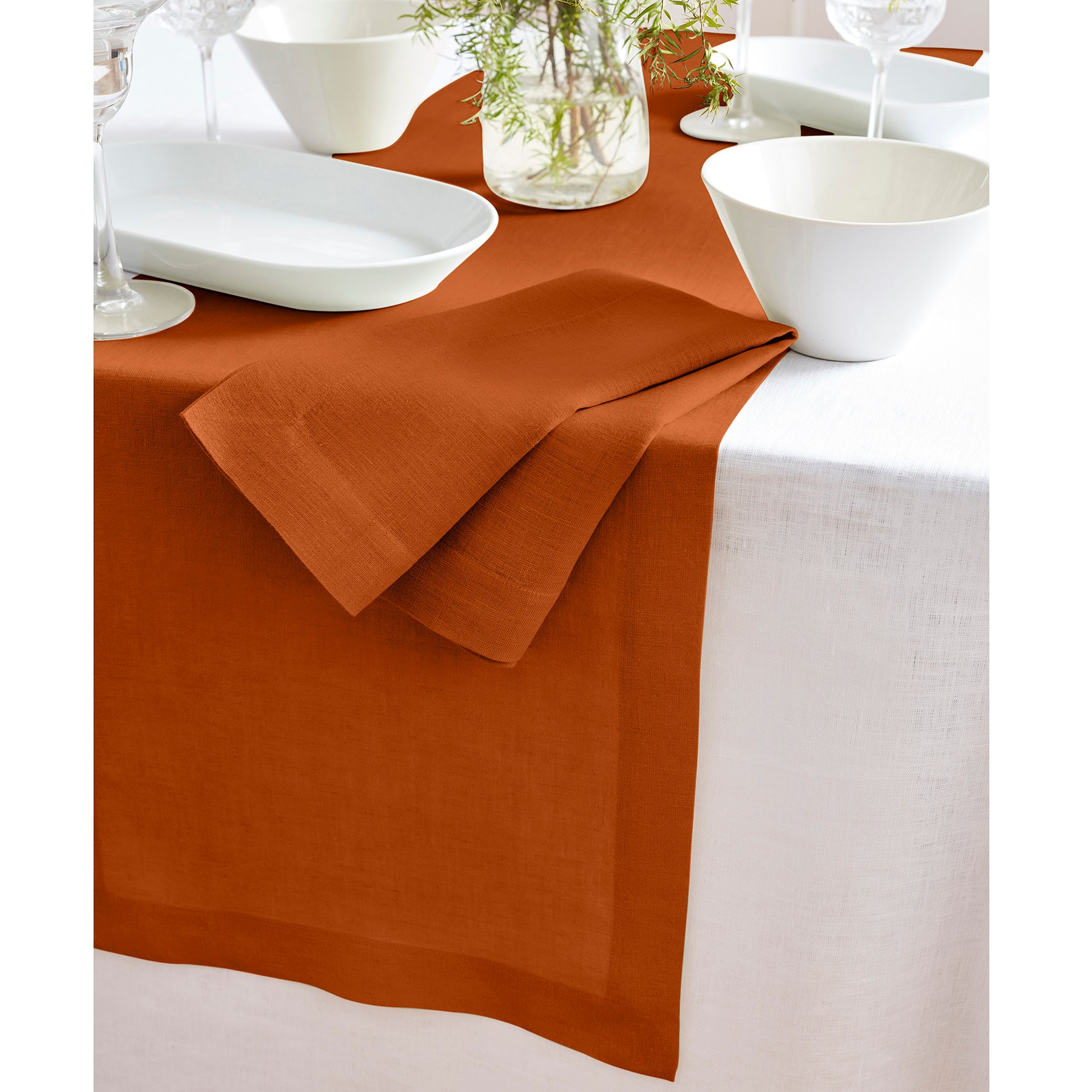 Elegant Sonoma Table Runner - Premium Cotton Decorative Table Cover for Dining & Home Decor - Perfect for Holidays, Weddings & Special Occasions