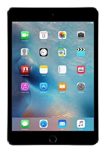 Apple iPad Mini 4 64GB Wi-Fi Space Grey (Renewed) - Portable Tablet for Work, Study & Entertainment | Lightweight Design for Travel & Home Use