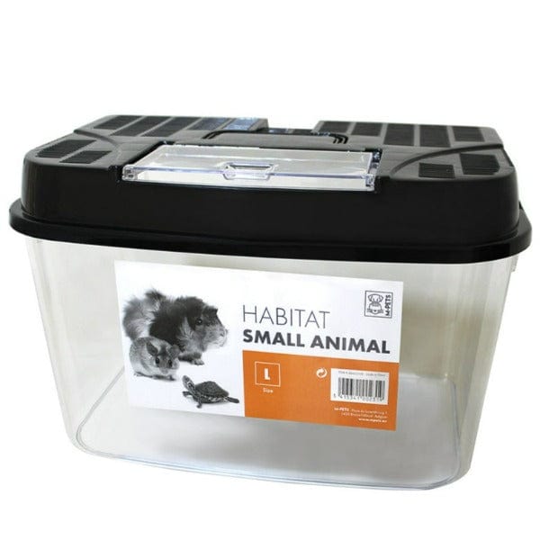 M PETS Small Animal Travel Carrier - Portable & Breathable Habitat for Hamsters, Guinea Pigs & Rabbits - Perfect for Vet Visits, Road Trips & Outdoor Adventures