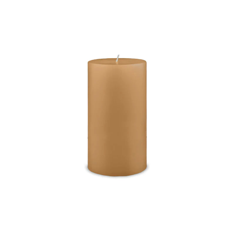 Premium Cafe au Lait Scented 3x6 Inch Pillar Candle - Long-Lasting Fragrance for Home Decor, Romantic Dinners & Relaxing Spa Nights