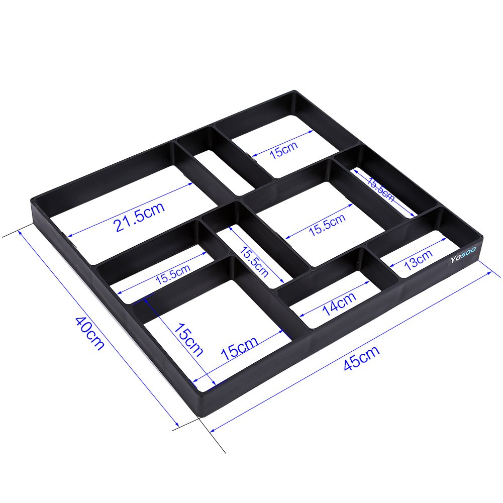 DIY Plastic Garden Paving Mold - Reusable Concrete Stepping Stone Maker for Cement, Brick & Road Pavement | Perfect for Walkways, Patios & Landscaping Projects