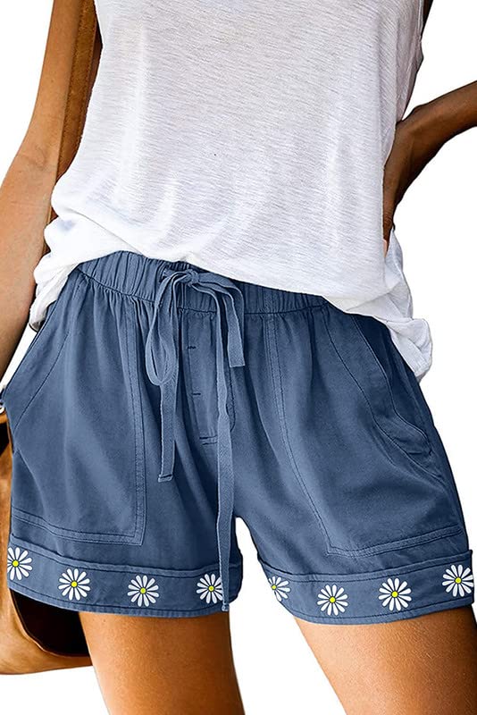 Women's Comfy Drawstring Casual Elastic Waist Pocketed Shorts - Perfect for Yoga, Running, Travel & Lounge Wear