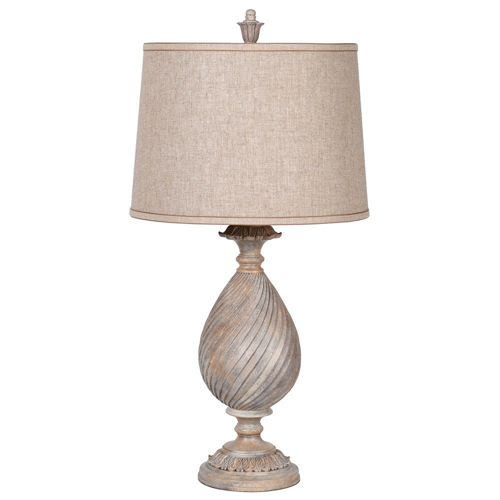 Alannah Table Lamp with White Shade - Modern Bedside & Living Room Lighting for Home Decor