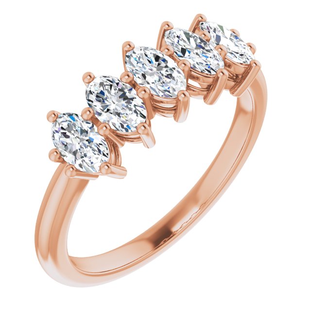 1.05 Carat Oval Cut Diamond Wedding Band for Women - Elegant Bridal Ring for Engagement, Anniversary & Special Occasions