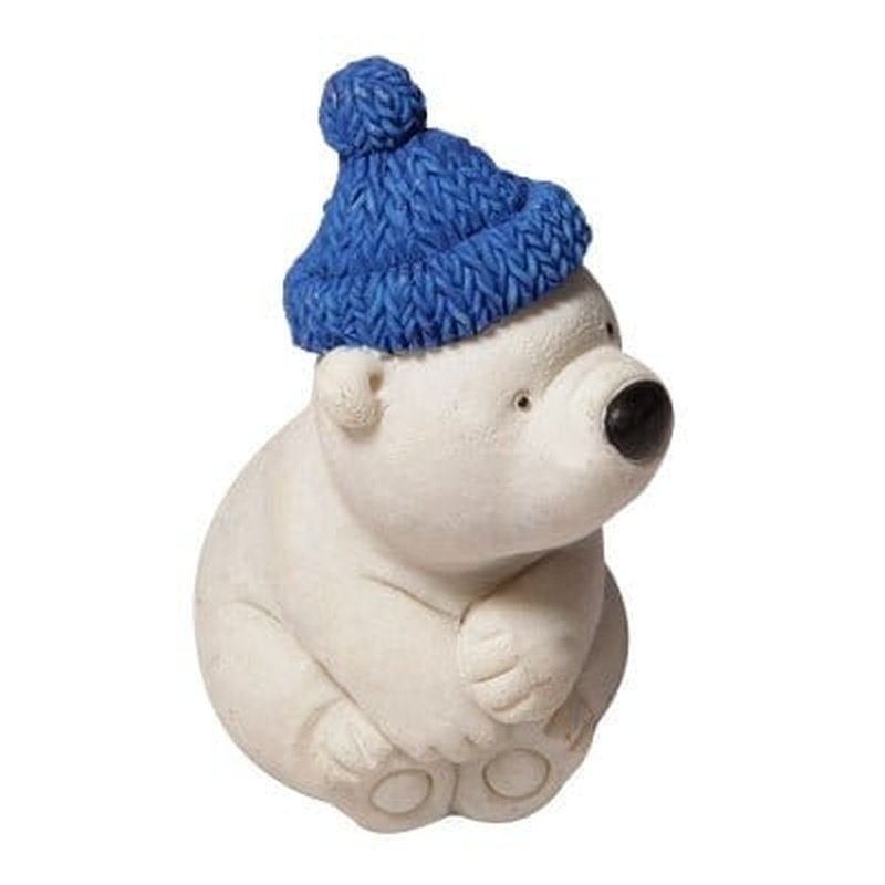 Aqua One Polar Bear Mini Figurine 5 x 3.8 x 7cm - Cute Arctic Animal Decor for Home, Office & Aquarium - Perfect Gift for Animal Lovers