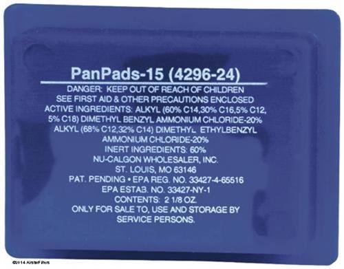 Nu-Calgon Pan Pads (6-Pack) - 15 Ton 4296-24 | HVAC Condensate Pan Treatment for Air Conditioners & Furnaces