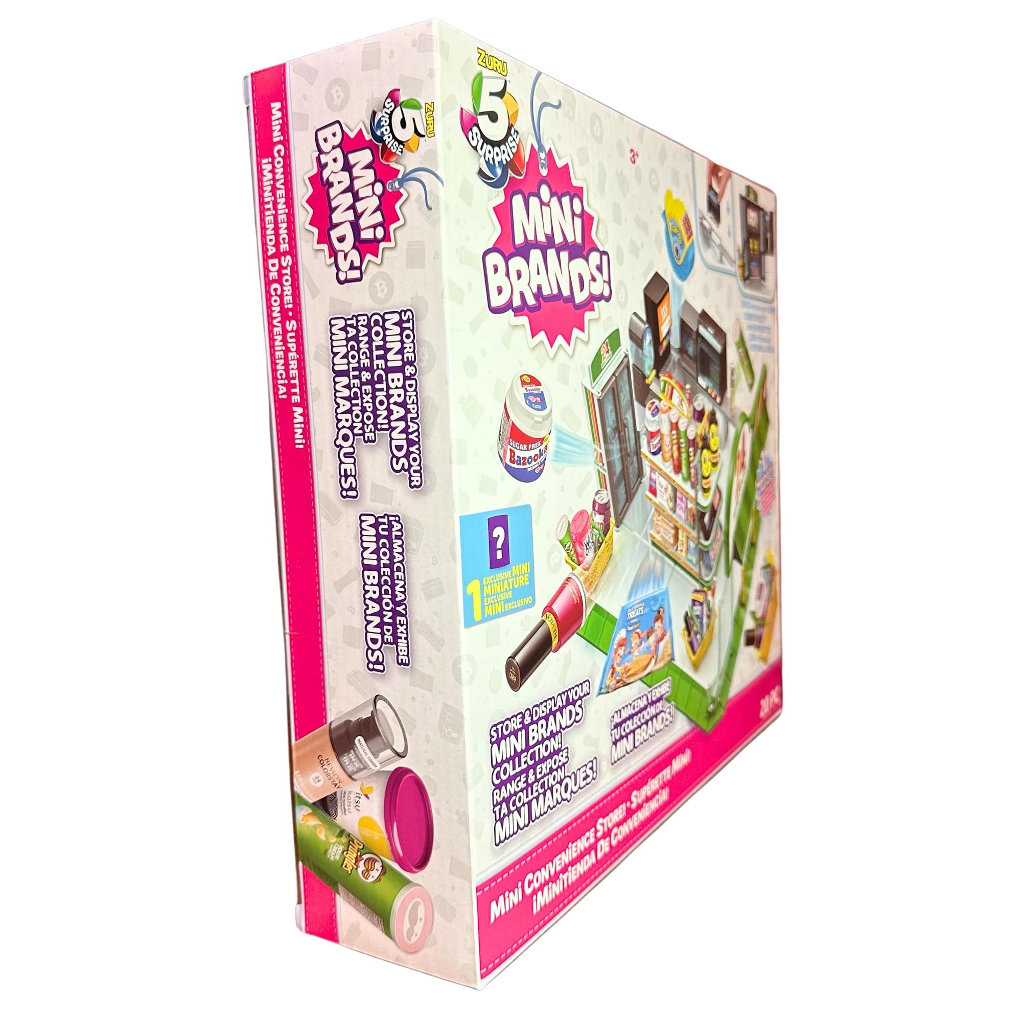 Zuru Mini Brands Mini Convenience Store Series 1 Playset with 1 Exclusive Mini Toy - Collectible Miniature Food & Grocery Playset for Kids - Perfect for Pretend Play, Role Playing Games & Display Collection