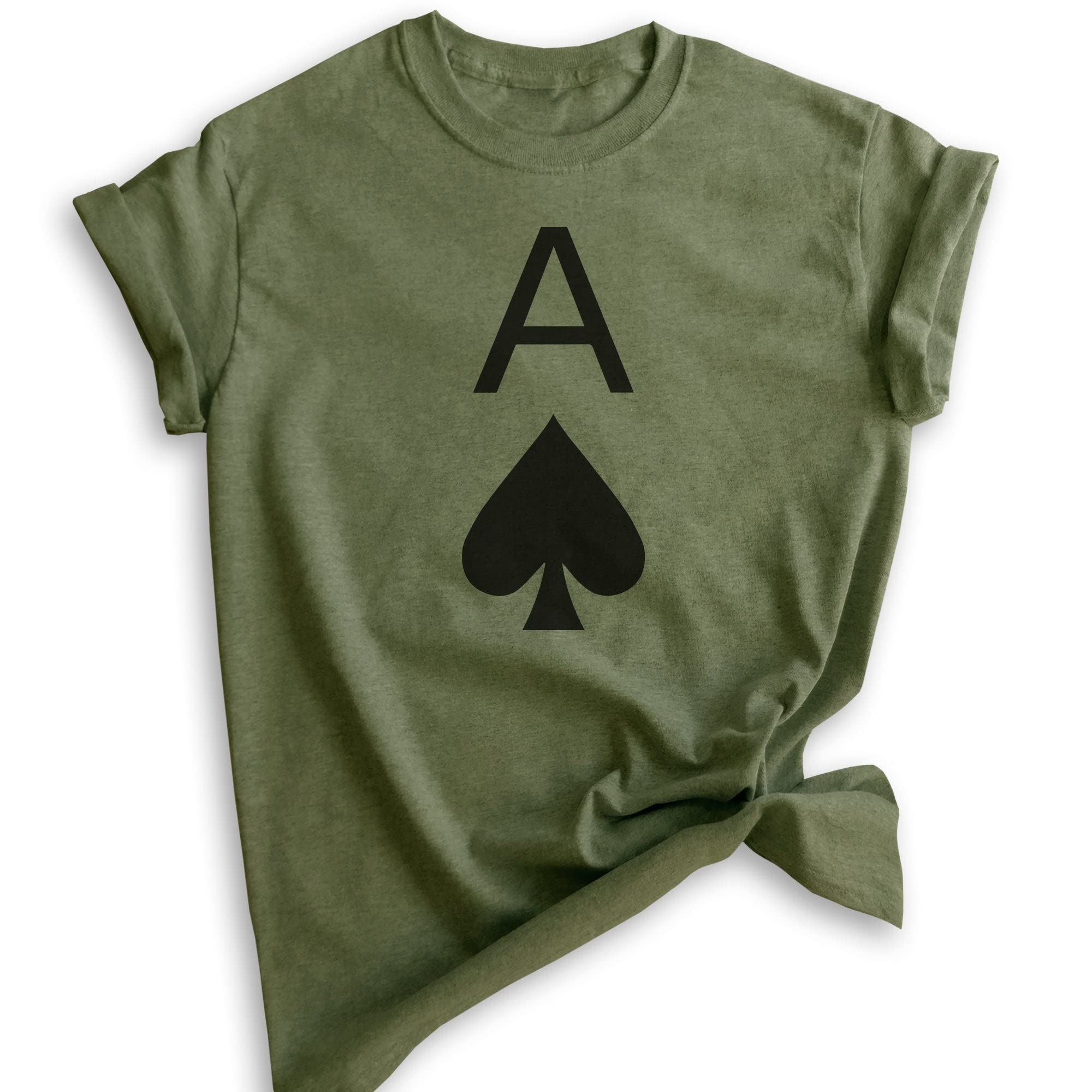 Ace of Spades T-Shirt | Unisex Poker Card Graphic Tee for Men & Women | Cool Casino Theme Cotton Shirt | Perfect for Poker Nights, Casino Parties & Card Game Lovers
