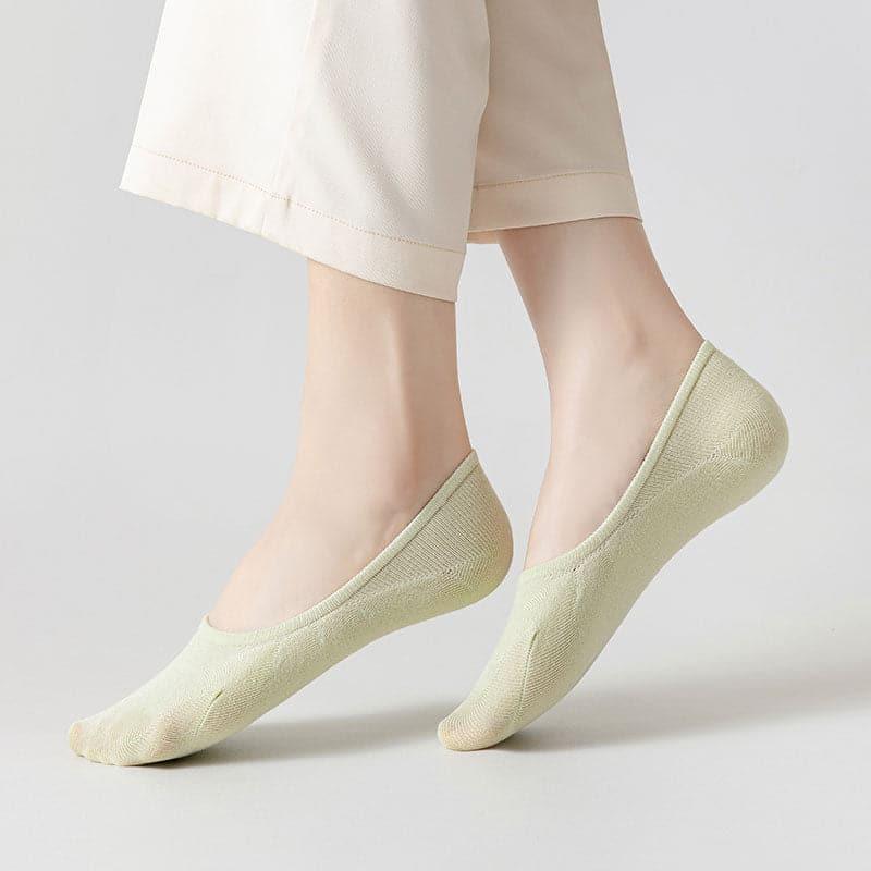 Soft & Skin-Friendly Women's Multicolor Silk Boat Socks - Breathable & Comfortable for Daily Wear, Yoga, and Relaxation at Home