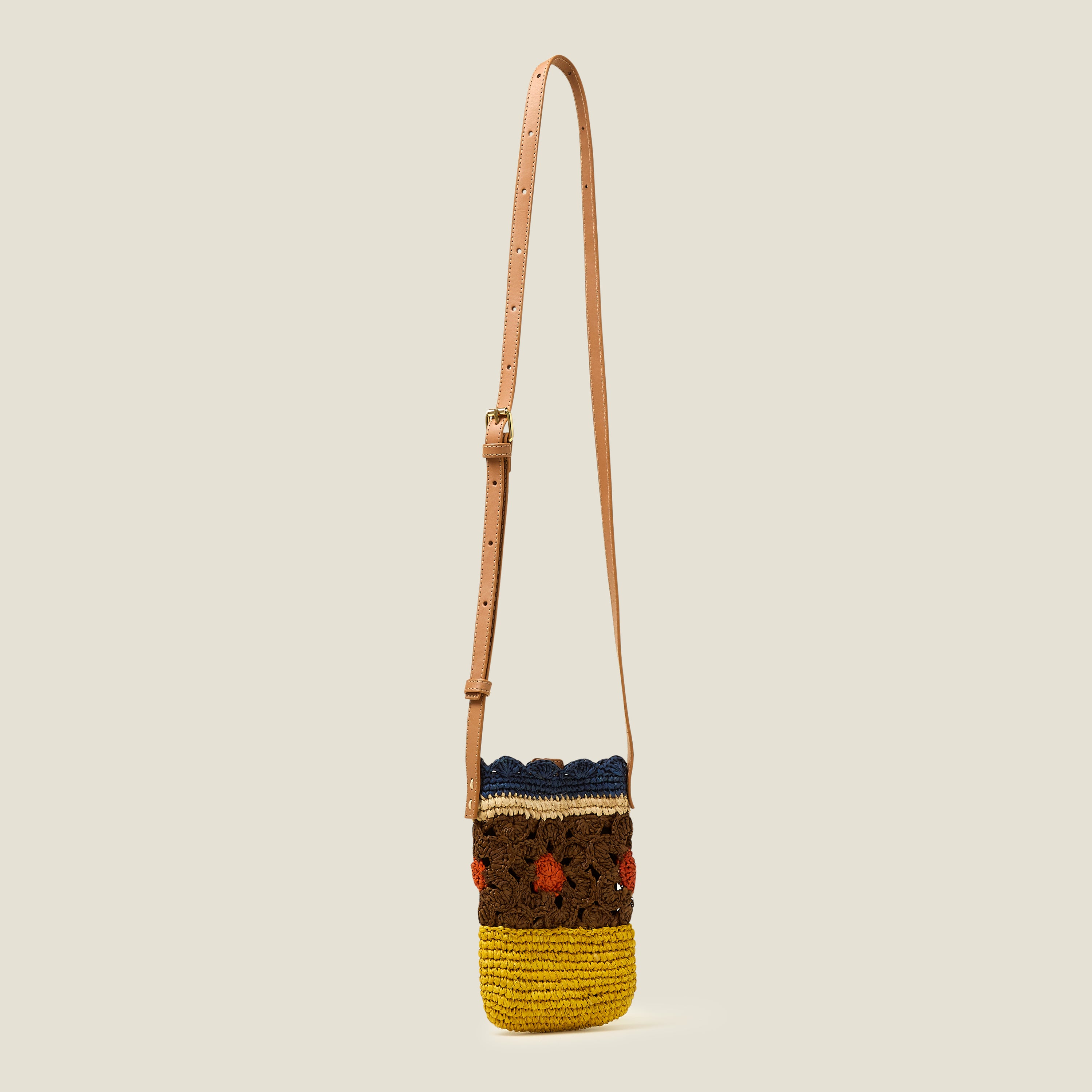 Camino RFID Blocking Phone Pouch - Flower Cocoa Design for Women | Secure Crossbody Wallet for Travel, Shopping & Daily Use