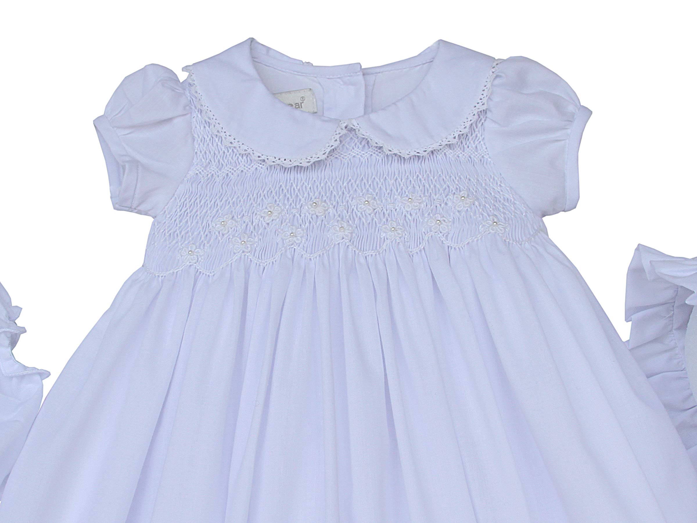 Baptism Dresses for Baby Girls - Infant Christening Gown & Bonnet Set (3-6-9 Months) | Soft White Baptismal Outfit for Newborns | Perfect for Christening Ceremonies, Baby Dedications & First Communion