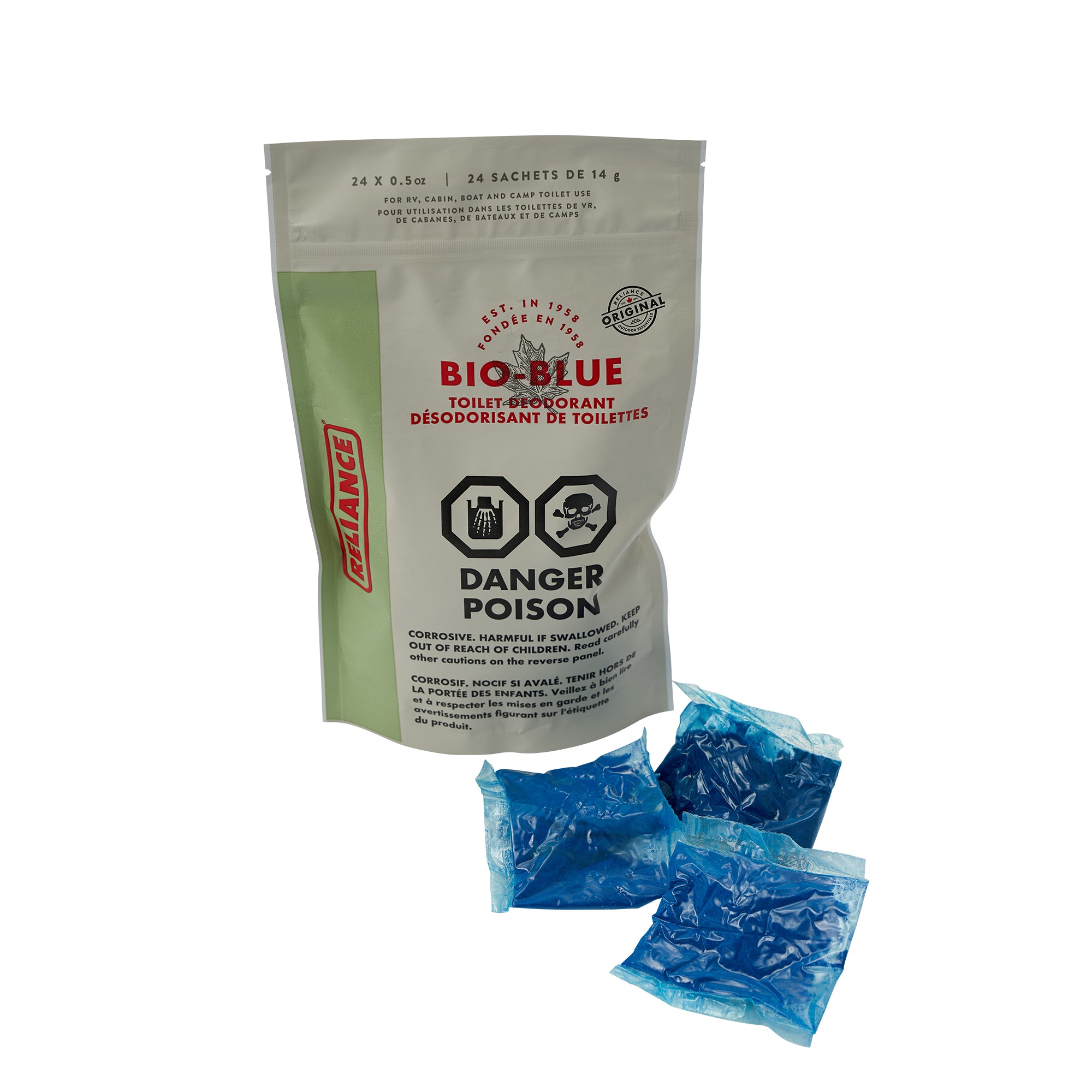 Natural Bio Blue Toilet Deodorant - Eco-Friendly Bathroom Odor Eliminator for Fresh & Clean Home | Perfect for Toilets, RVs, Boats & Camping