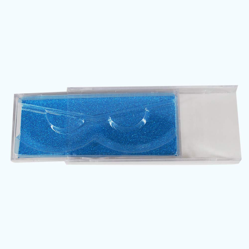Suncolor Empty Eyelash Packaging Boxes - Wholesale Blue Lash Boxes for Salon, Retail & Professional Makeup Artists - Perfect for Eyelash Extensions, Storage & Display