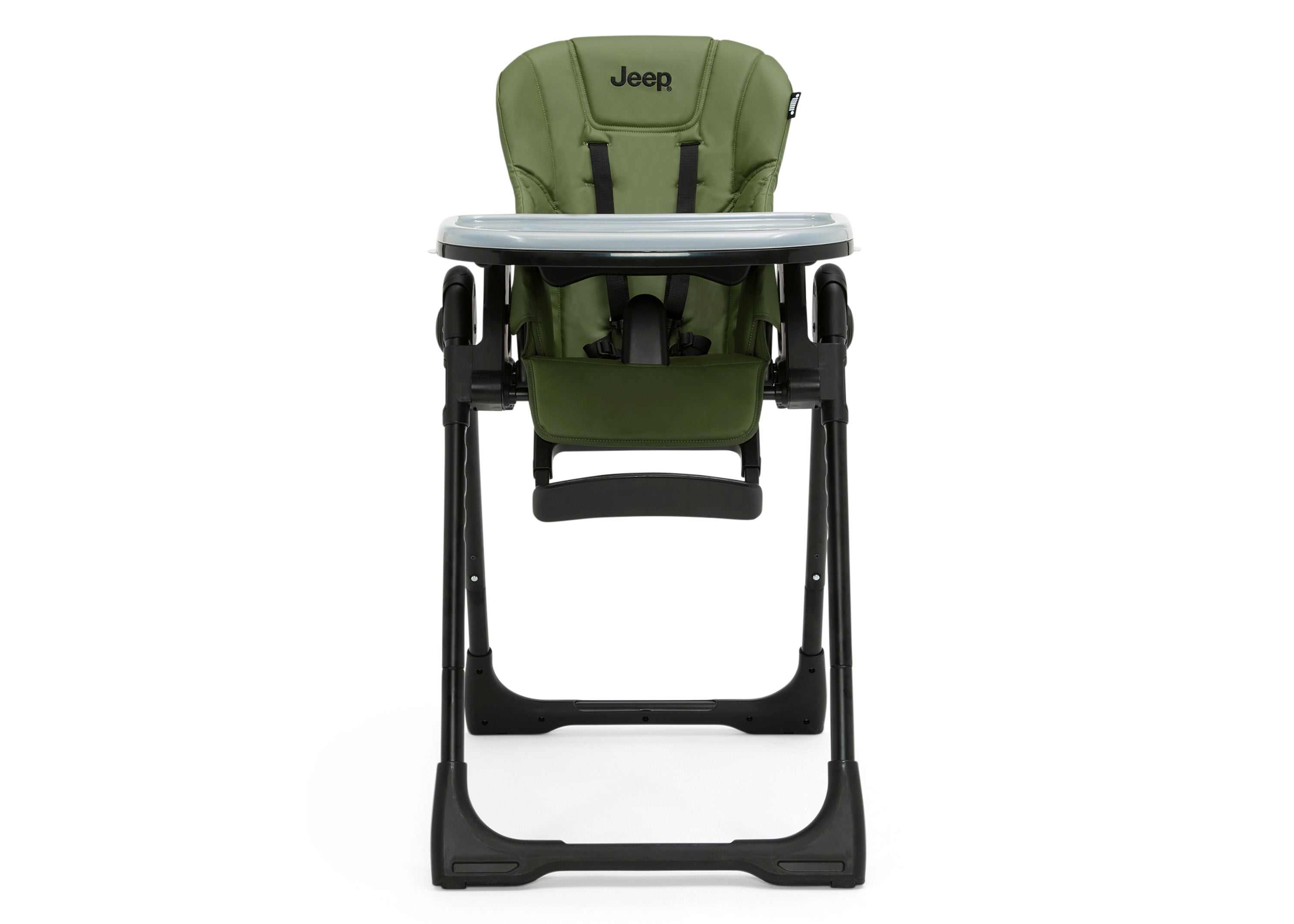 Jeep Classic Black Convertible 2 in 1 High Chair for Babies & Toddlers - Adjustable Height, Recline & Footrest - Perfect for Dining, Feeding & Playtime at Home or Restaurant